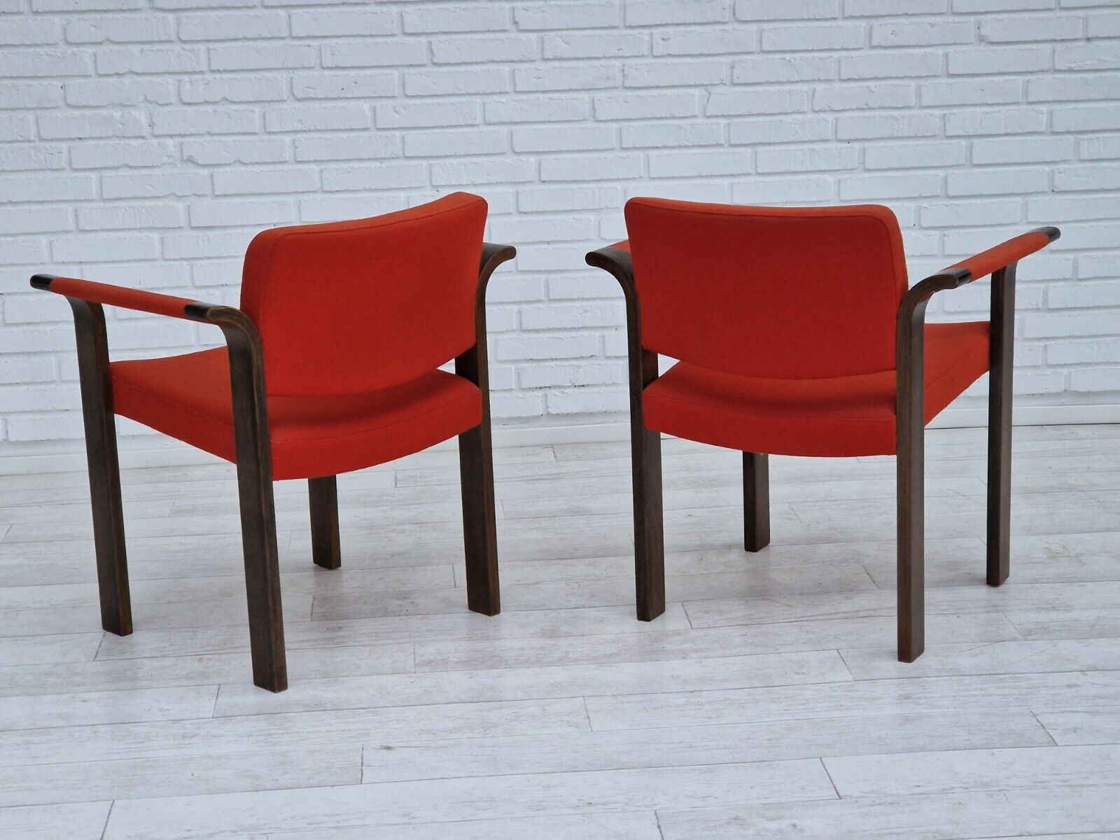 1980s Danish design by Magnus Olesen pair of armchairs