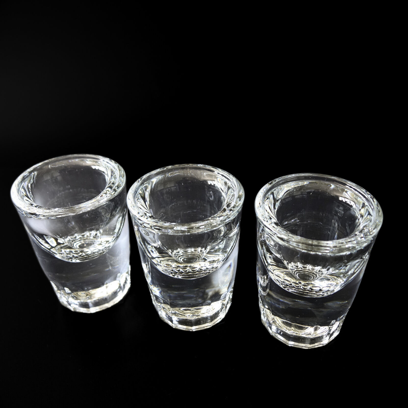 Vintage very solid bottom pressed snaps glass from Sweden mid-century