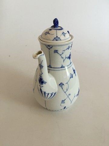 Bingand Grondahl Blue Tradition Blue Fluted Coffee Pitcher No 91A