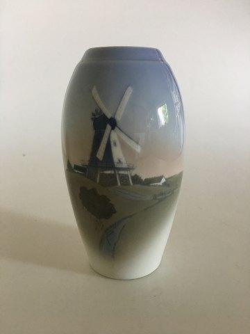 Bing  Grondahl Vase with Mill Motif No 1302/6251