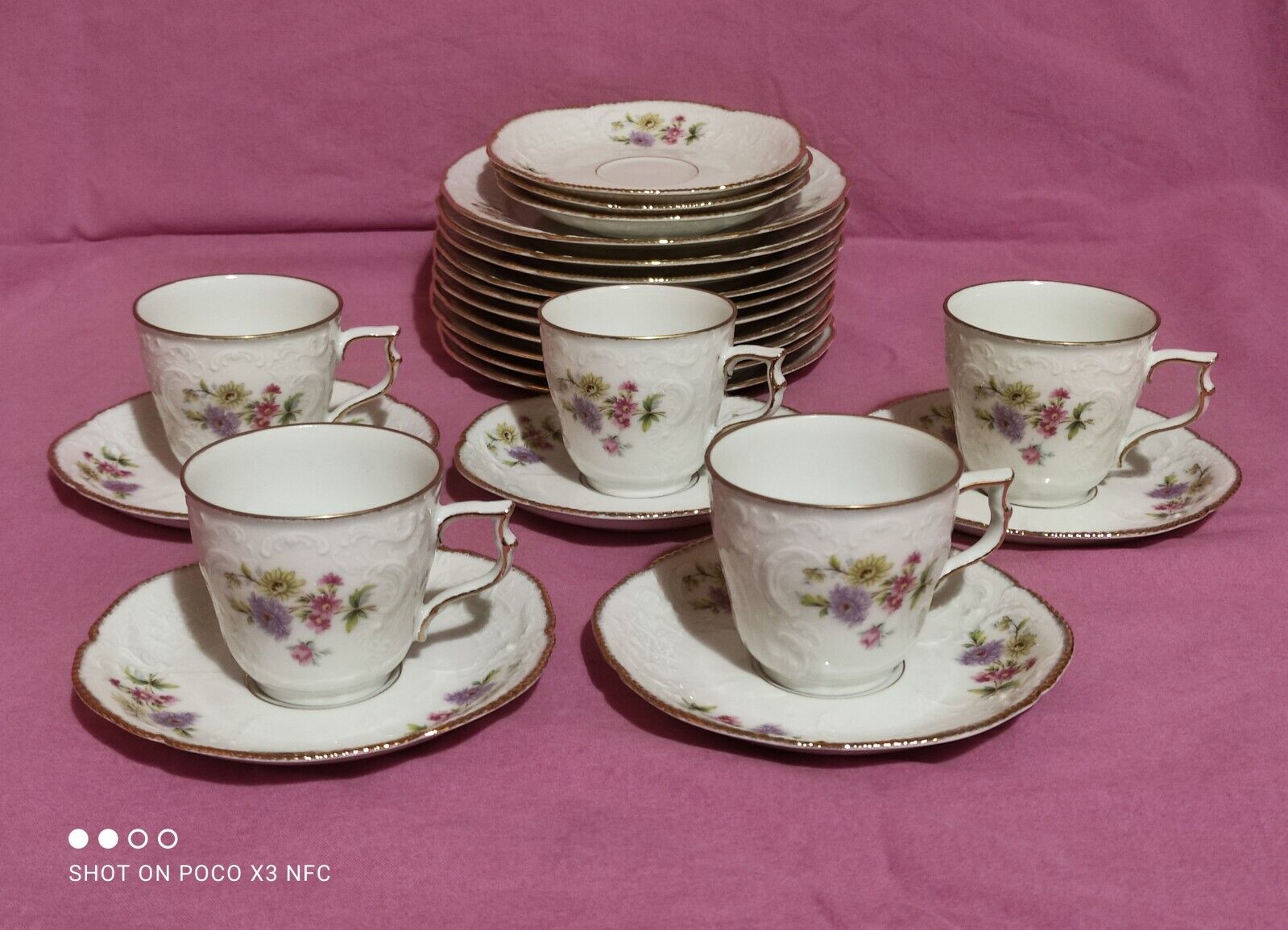 Rosenthal sanssouci vintage coffee set 5 cups 8 saucers 10 dessert plates