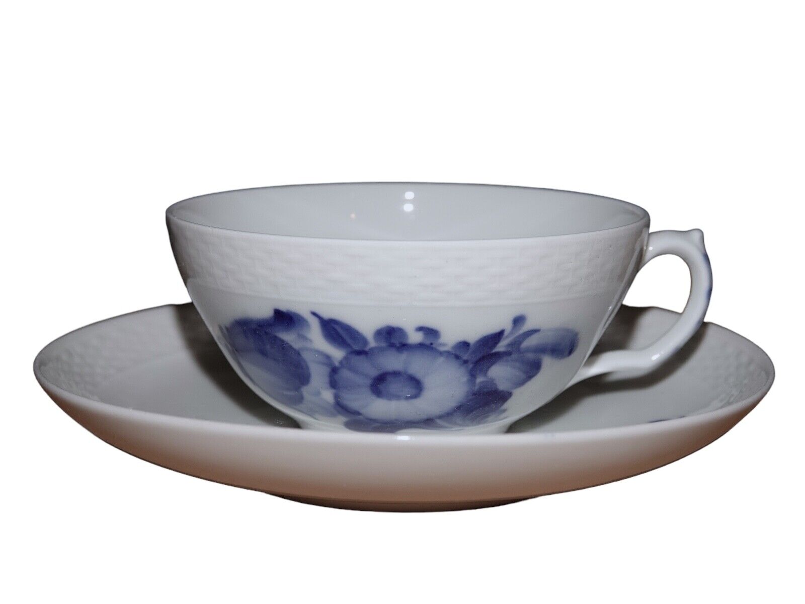 Royal Copenhagen Blue Flower Braided Tea Cup  #8049 18 sets in stock