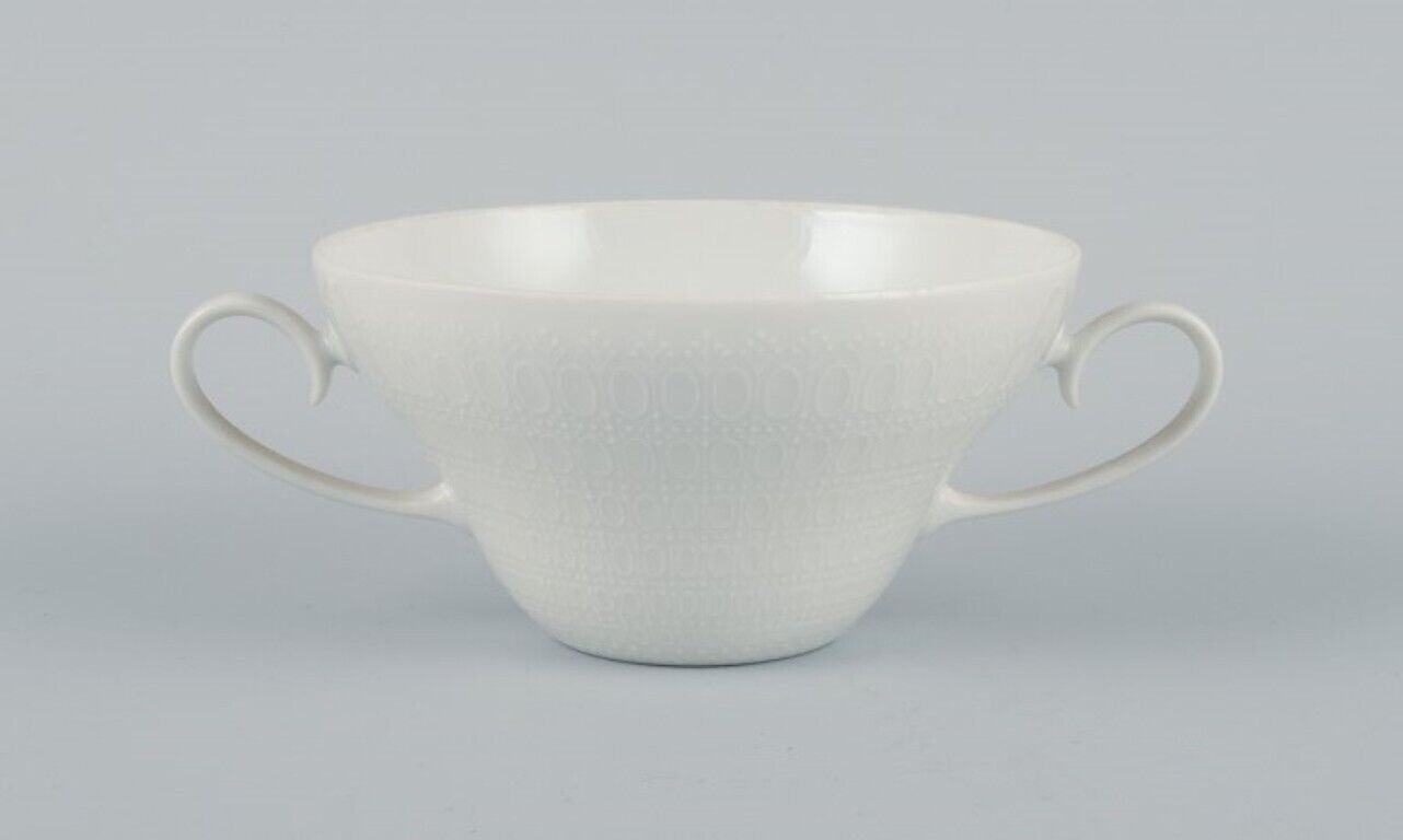 Bjørn Wiinblad for Rosenthal a six of four bouillon cups 1980s