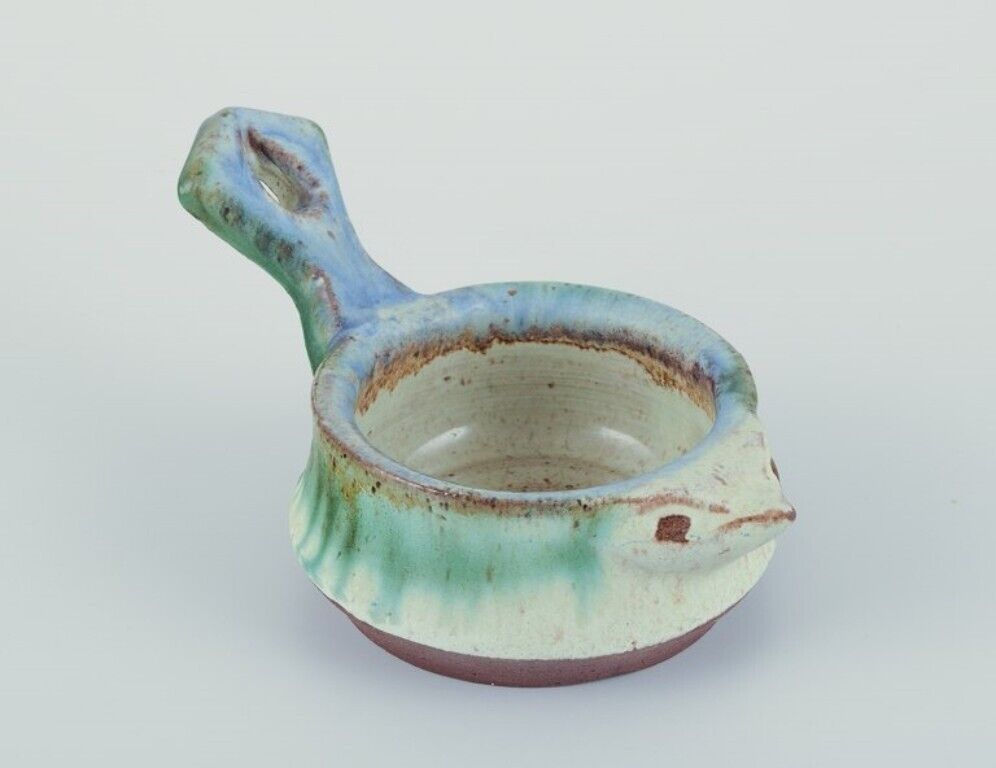 Kähler Denmark Small vase and small bowl with a handle shaped like a bird