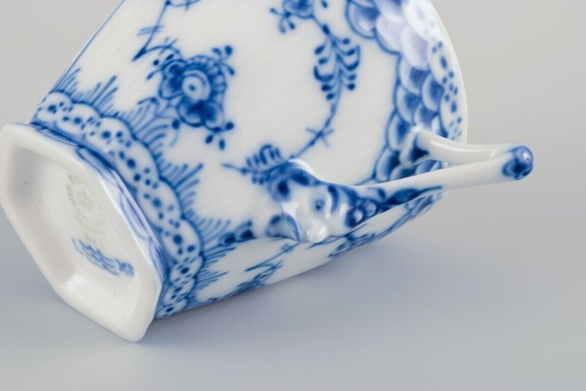 Royal Copenhagen Blue Fluted Full Lace Porcelain coffee cup with a saucer