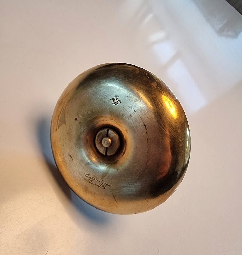 Swedish vintage brass candleholder