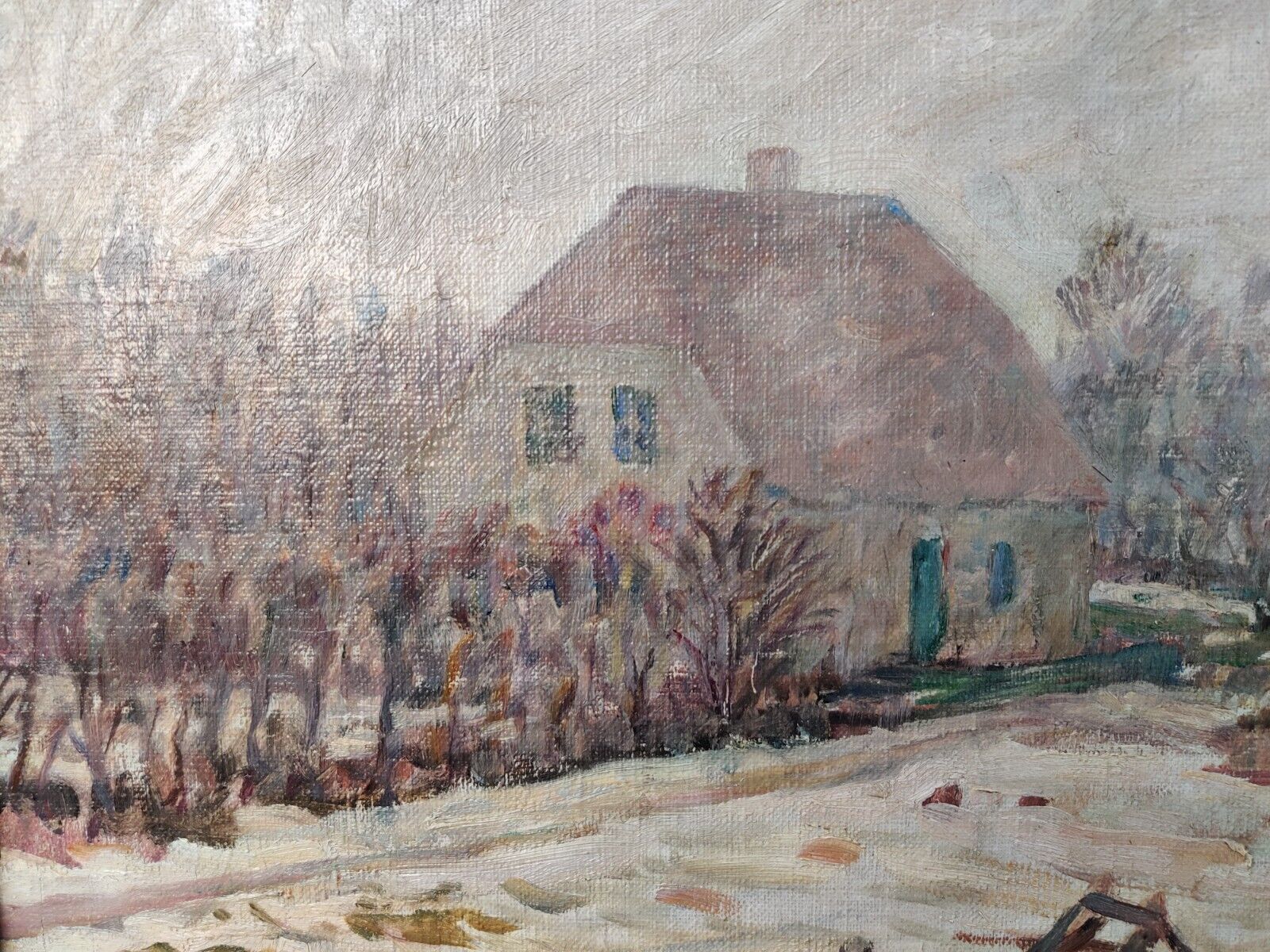 Carl Frydensberg (1872-1944): SPRING APPROACHING - Ölgemälde / oil painting