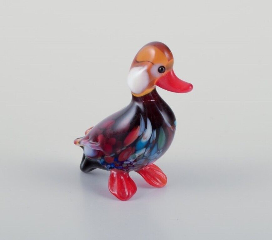 Murano Italy A collection of four miniature glass bird figurines