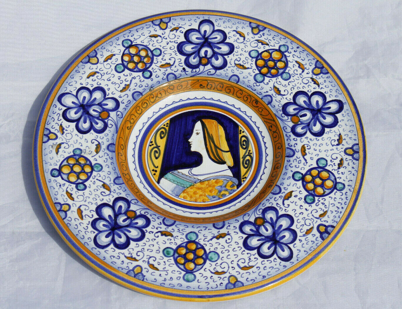 Rare Italian Ceramic Wall Plate Limited Edition Faenza Maestri Maiolicari SMEG