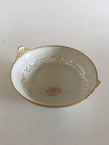 Royal Copenhagen Art Nouveau Bowl with piercing flowers No 1512