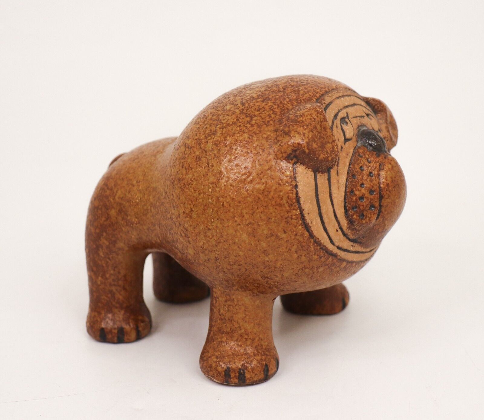 Lisa Larson - Bulldog Ceramic Sculpture - Gustavsbergs Studio Sweden