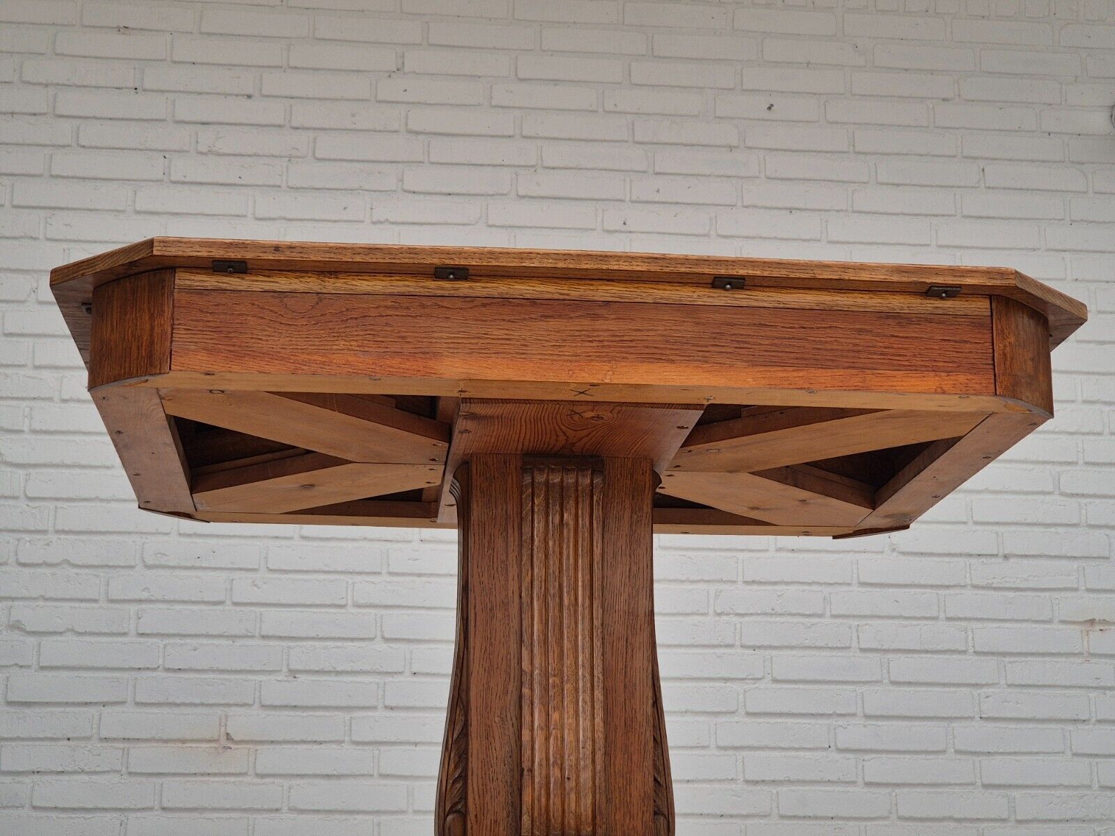 1960s Danish card playing table with drawers original condition solid wood