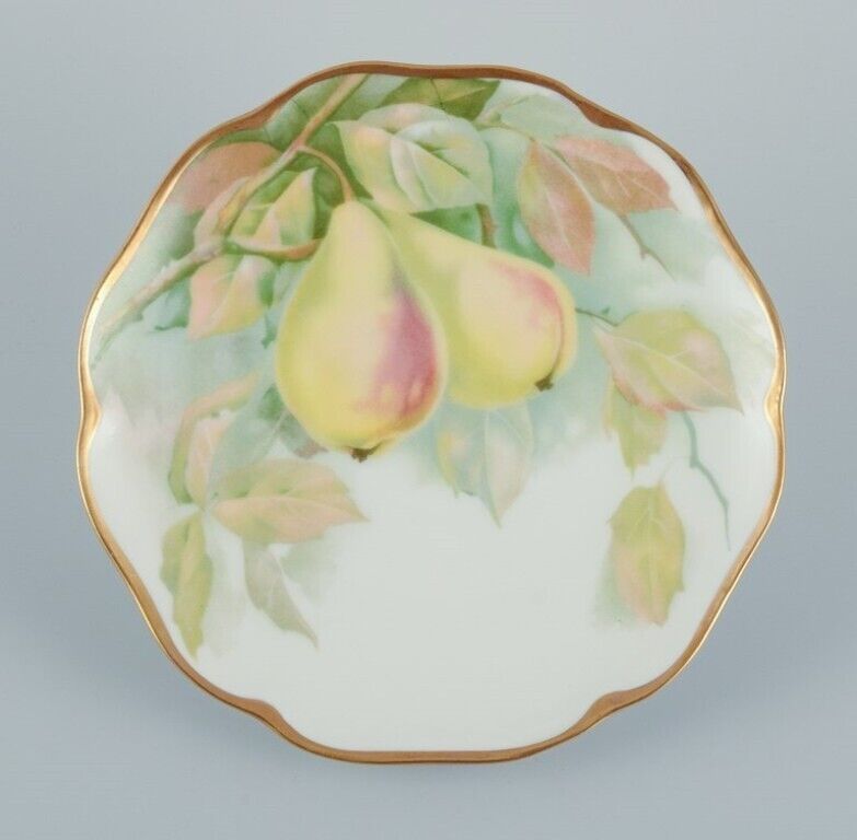 Rosenthal Germany A set of six porcelain plates with various fruit motifs