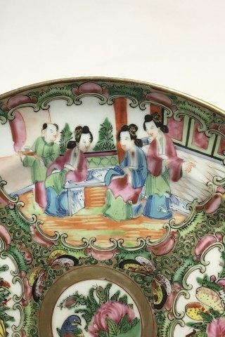 Chinese Canton (gold and green) plate