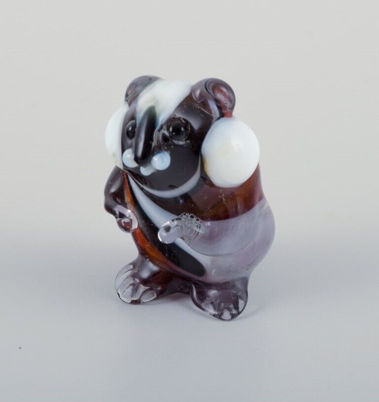 Murano Italy  Collection of four miniature glass rodent figurines