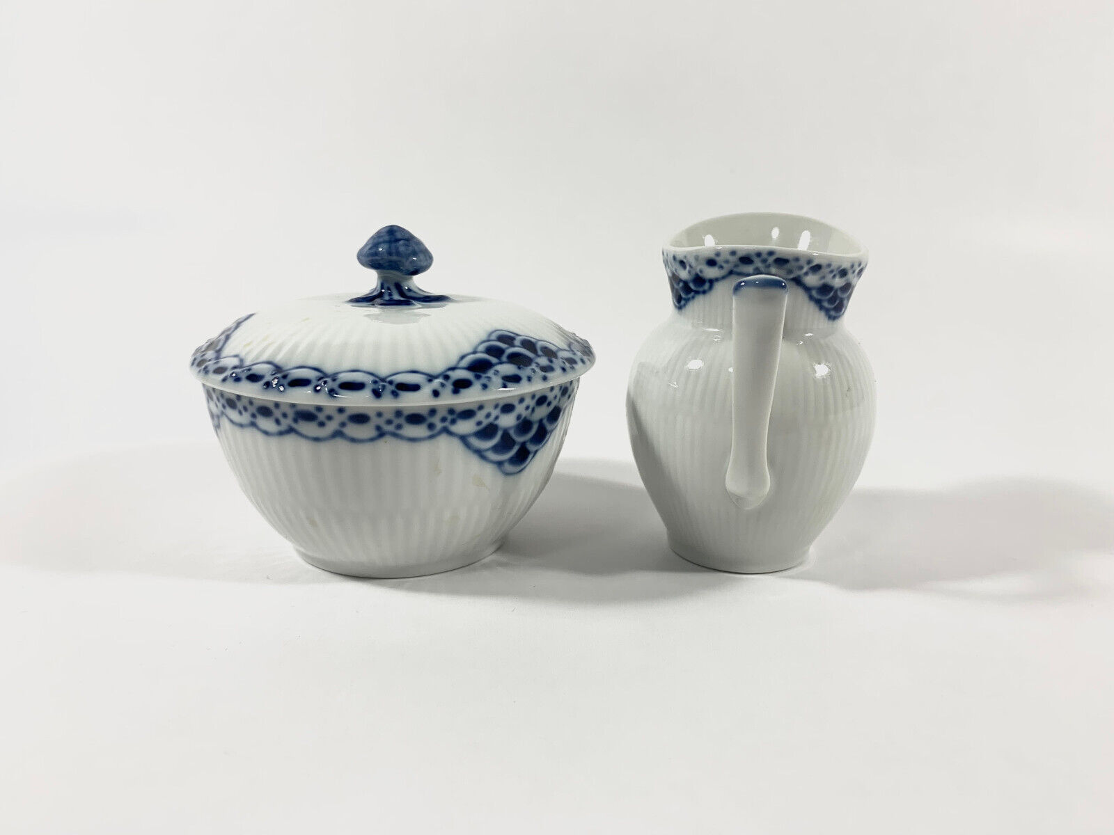 Royal Copenhagen Princess 657 521 Sugar Bowl and Creamer