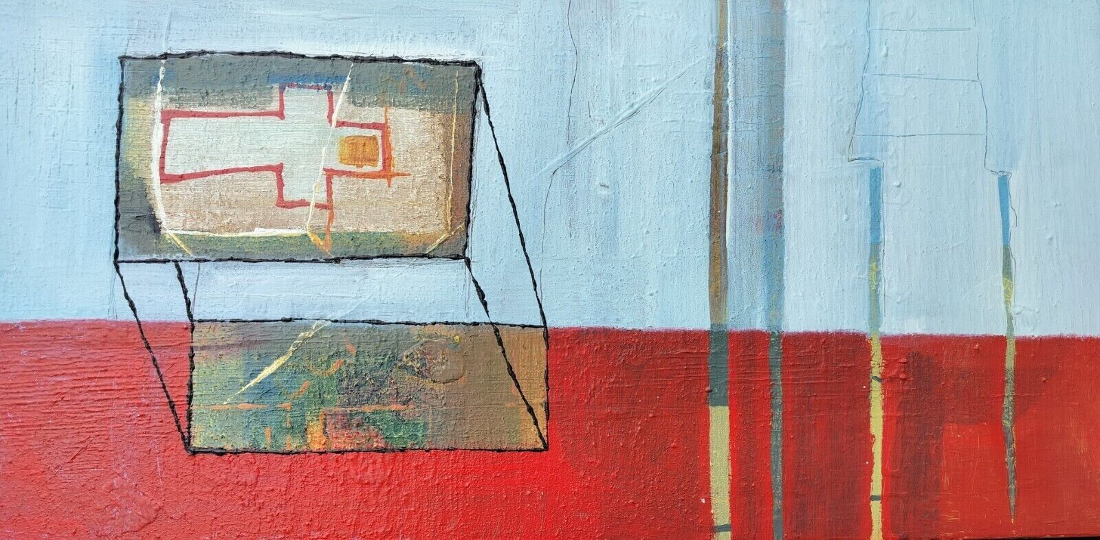 Abstract composition with a cross Dated 2004