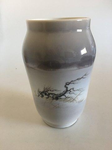 Royal Copenhagen unique vase by Johannes Larsen from 1924