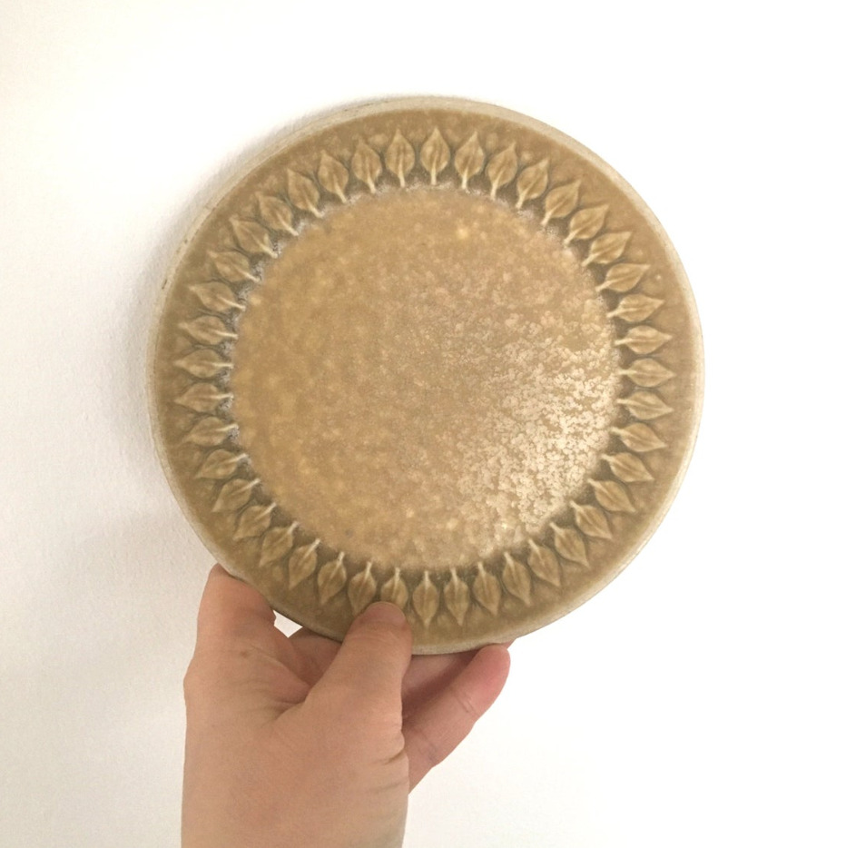 Quistgaard Cake Salat Plates RELIEF Danish Scandinavian Modern Mid century Home