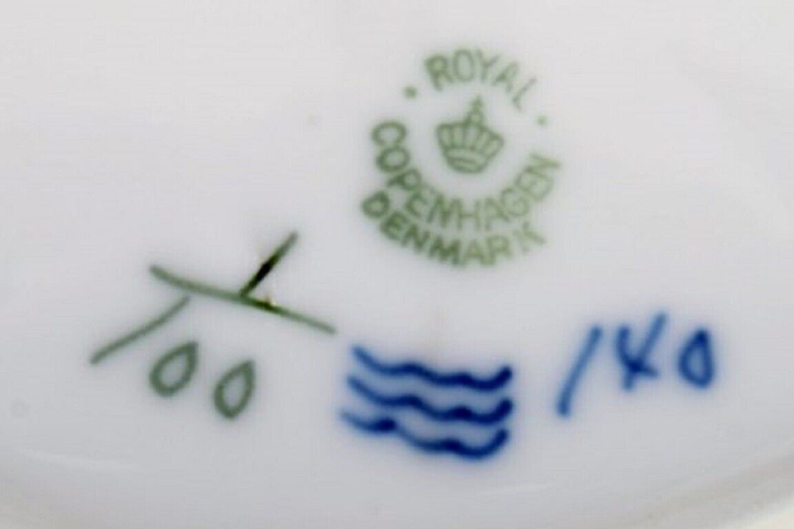 Royal Copenhagen Blue Fluted Plain serving dish in hand painted porcelain