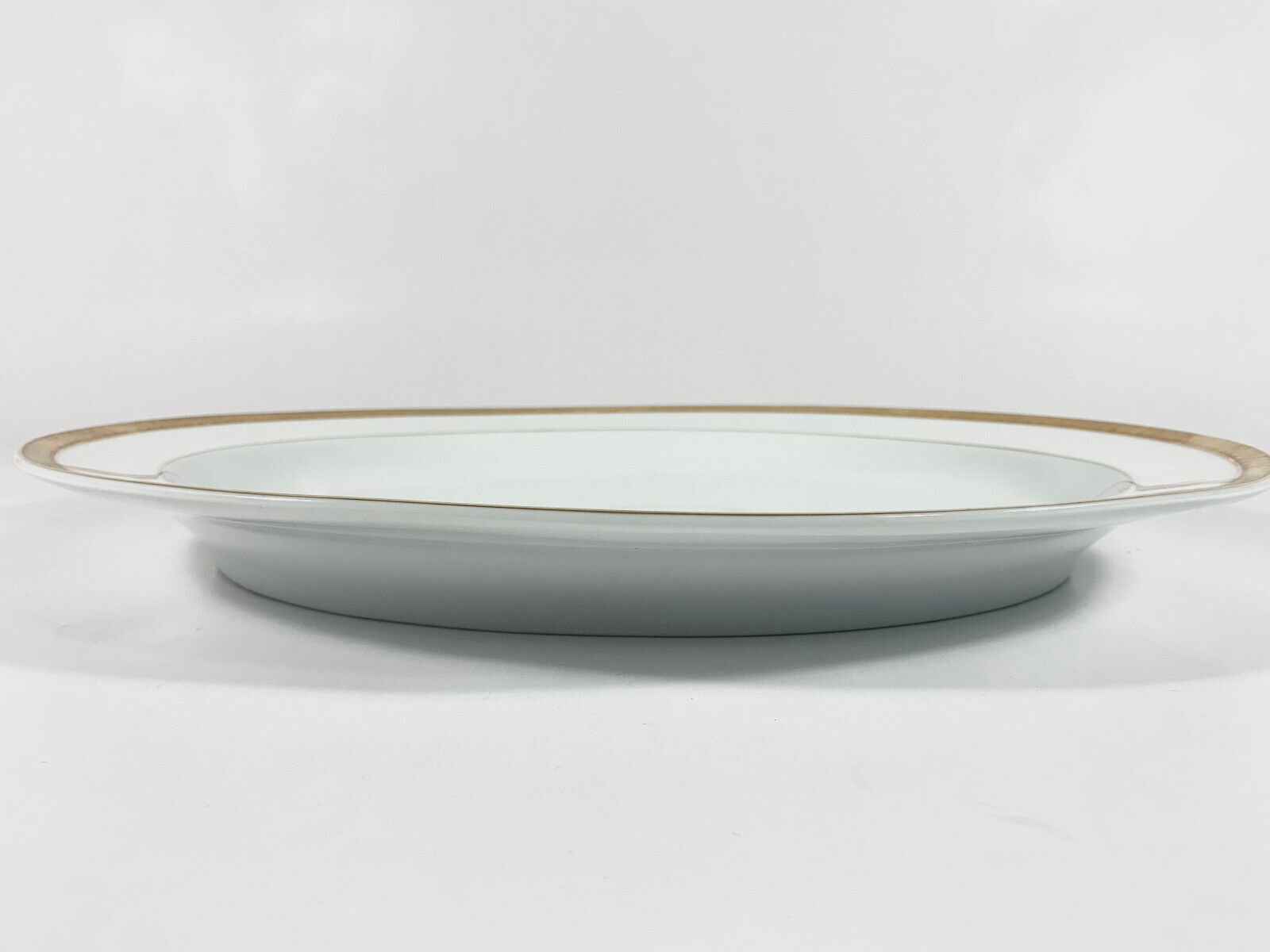 Bernardaud Rhapsody Limoges Gold Rim Large Oval Serving Plate Platter Tray 43 cm