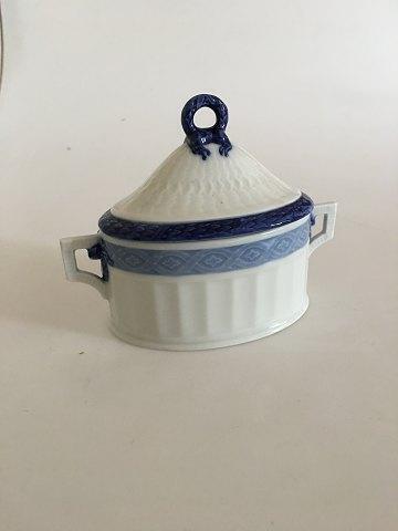 Royal Copenhagen Blue Fan Sugar Bowl with Lid No 11544