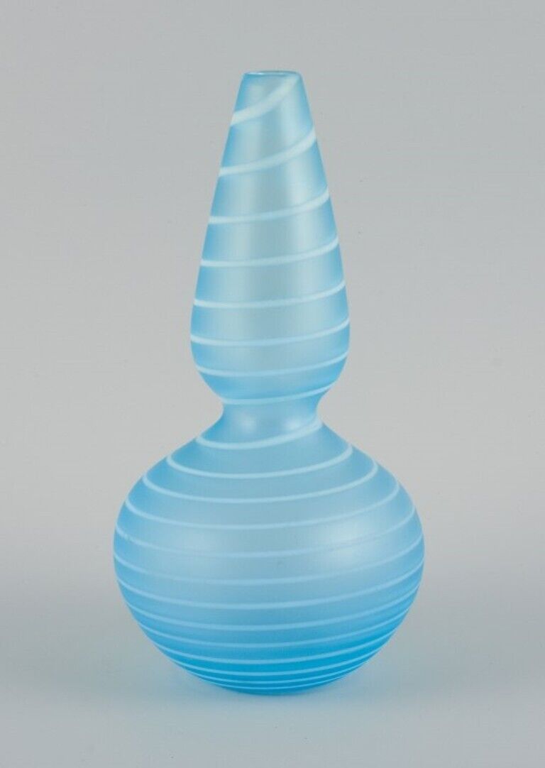 Trine Drivsholm Danish glass artist Unique hand-blown art glass vase