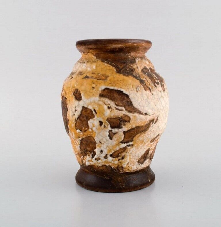 Louis Dage (1885-1961) French ceramist Unique vase in glazed ceramics