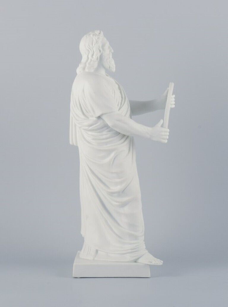 Bing  Grøndahl large and impressive biscuit sculpture of Moses Late 19th C