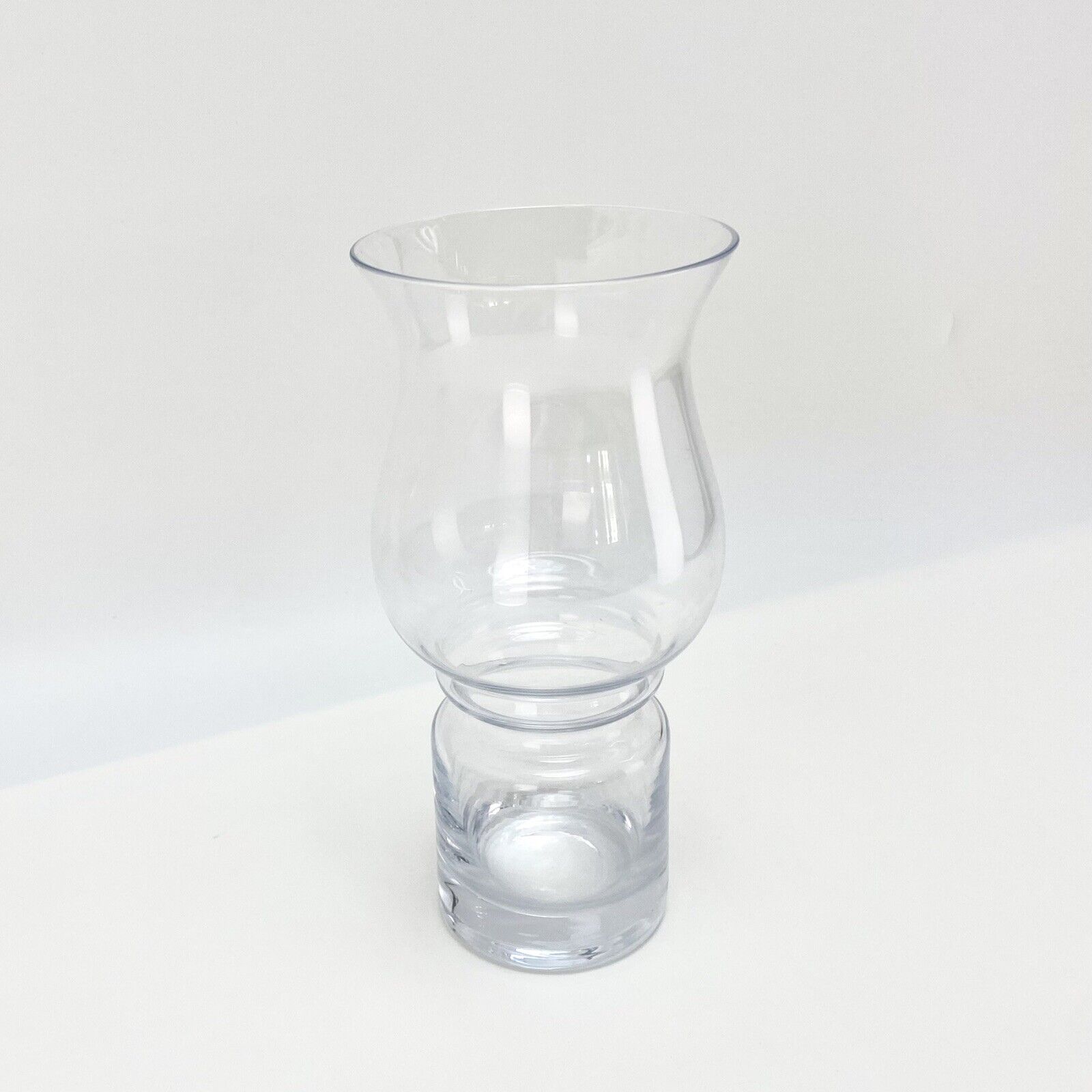 Vintage Finnish MCM Riihimaen Lasi Tamara Aladin Tulppaani Vase Clear Glass