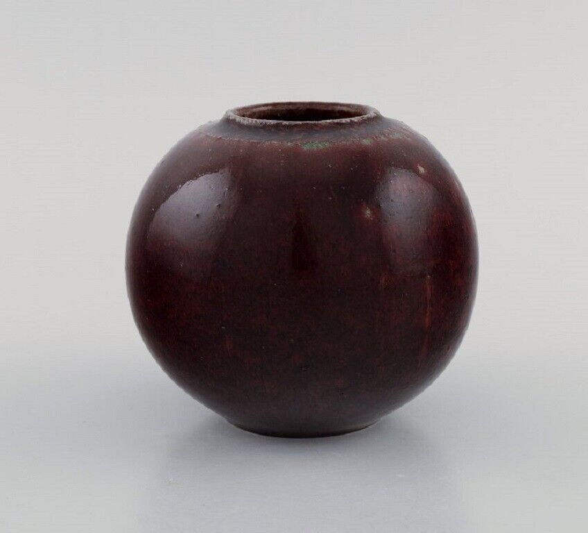 Round Royal Copenhagen vase in glazed ceramics Mid-20th C