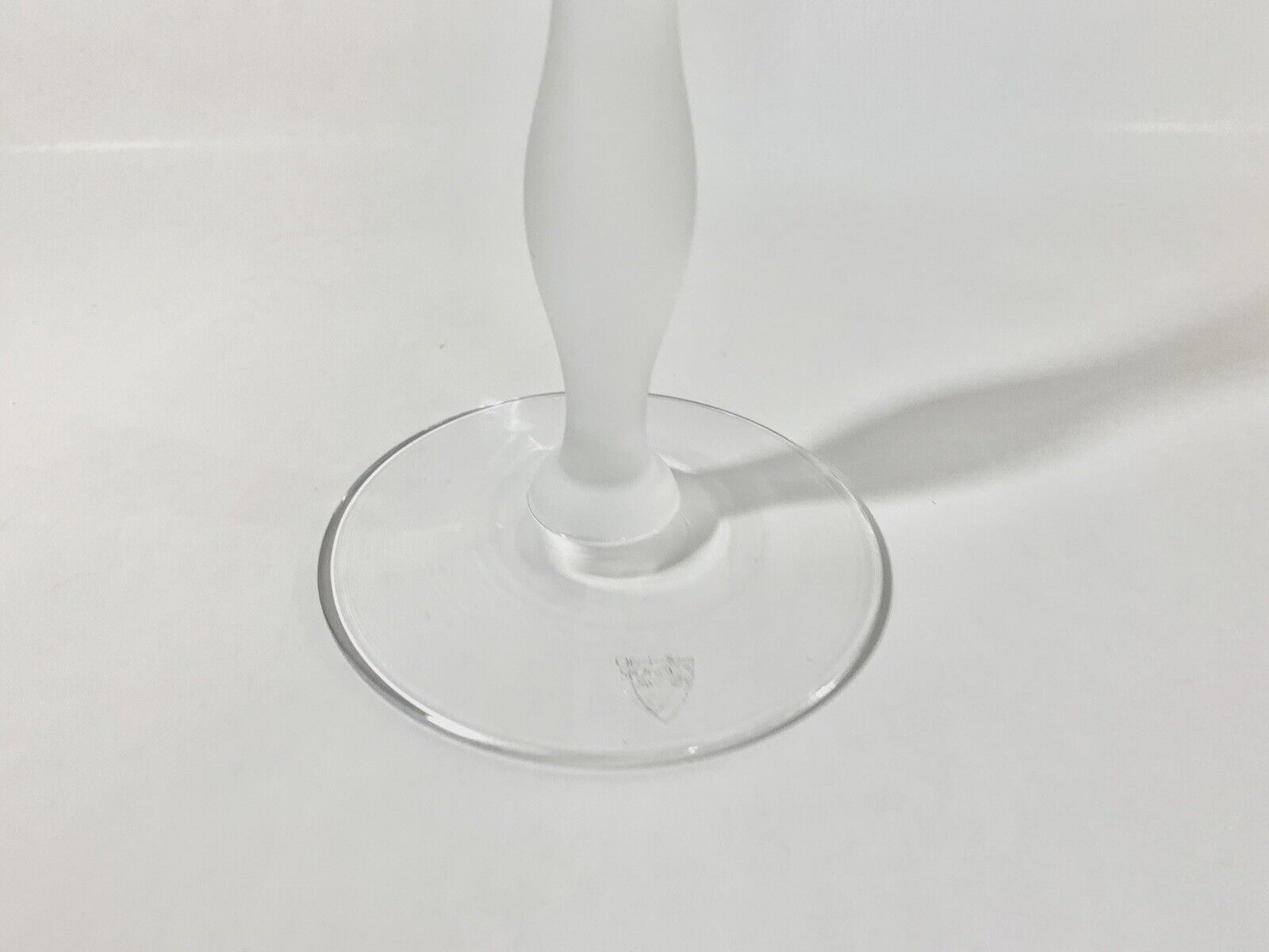 Orrefors Celeste Anne Nilsson White Clear Candle Holder 37 cm 145 inch