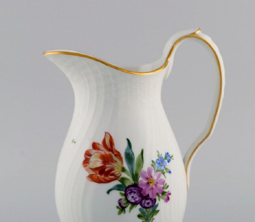 Royal Copenhagen Saxon Flower jug in hand-painted porcelain