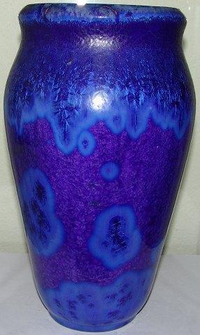 Large Royal Copenhagen Crystalline Glaze vase by Carl Frederik Ludvigsen No 7