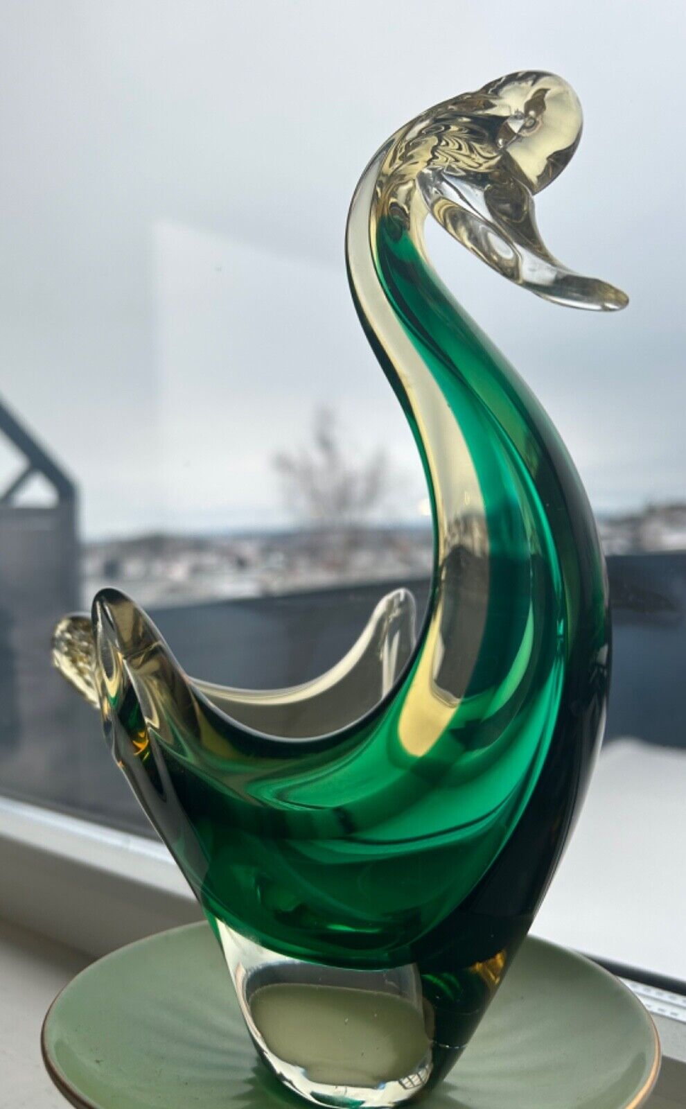 murano glass swan