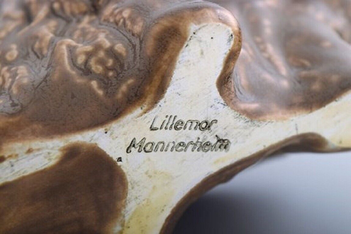 Lillemor Mannerheim for Gefle Buffalo in glazed stoneware Swedish design 1950s