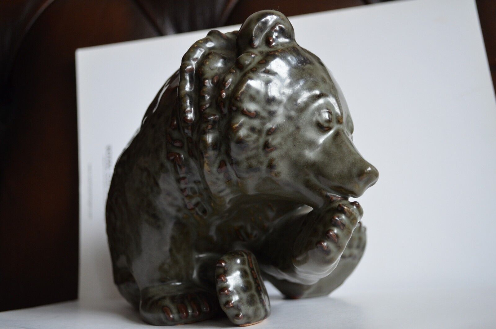 BG Bing  Grondahl Brown Bear Stoneware Figurine Bär 7188 Royal Copenhagen