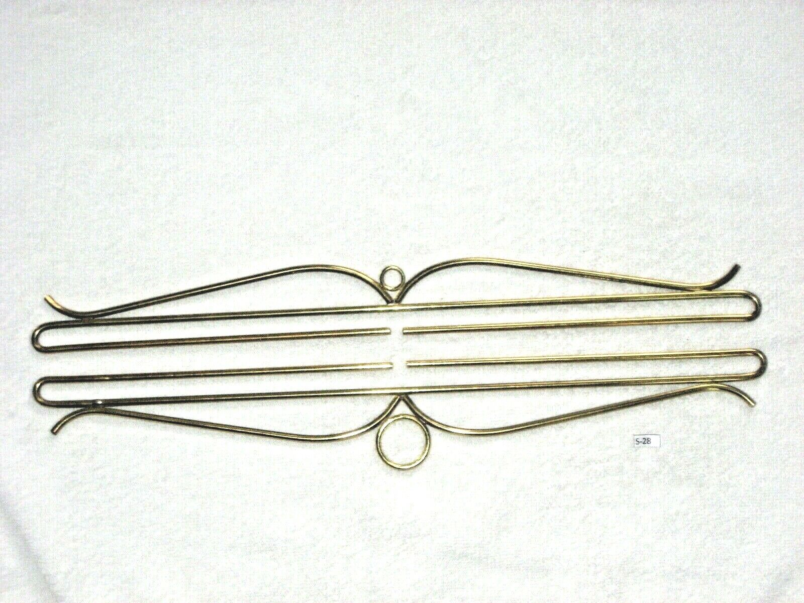 #S-28 -- Set of 2 Brass 18 1/4" Tapestry / Quilt Hangers / Bell Pull Hardware