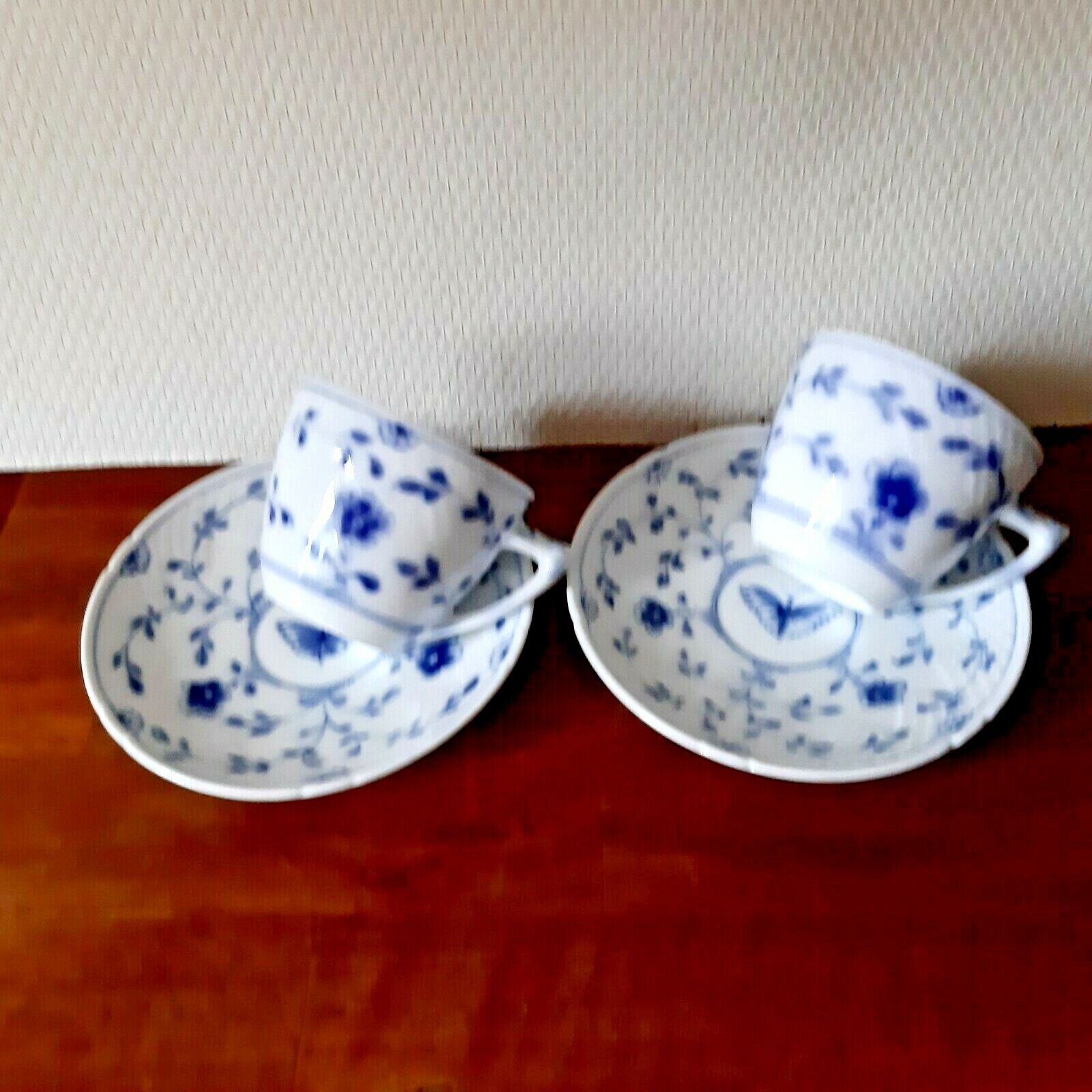 BUTTERFLY 2 x COFFEE SETS #102 Bing  Grondahl Royal Copenhagen 1948-52 fact 1