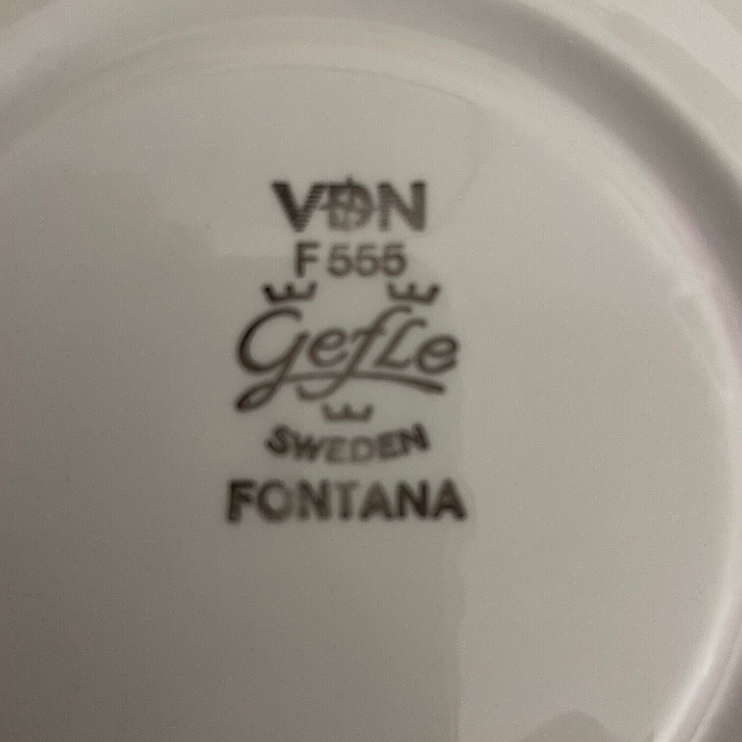 Gefle Sweden Fontana - Tea Cup and Saucer - Berit Ternell - 1973-1979