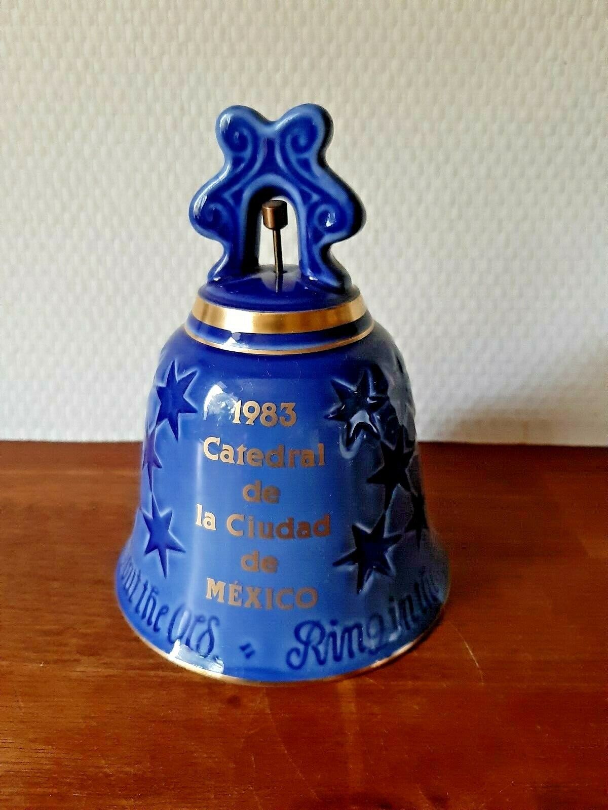 1983 Annual New Year Bell BING & GRONDAHL Royal Copenhagen MEXICO CITY CATHEDRAL