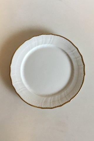 Royal Copenhagen White Curved with serrated Gold edge (Pattern 387 / Josephine)