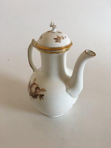 Royal Copenhagen Brown Rose Coffee Pot No 9233