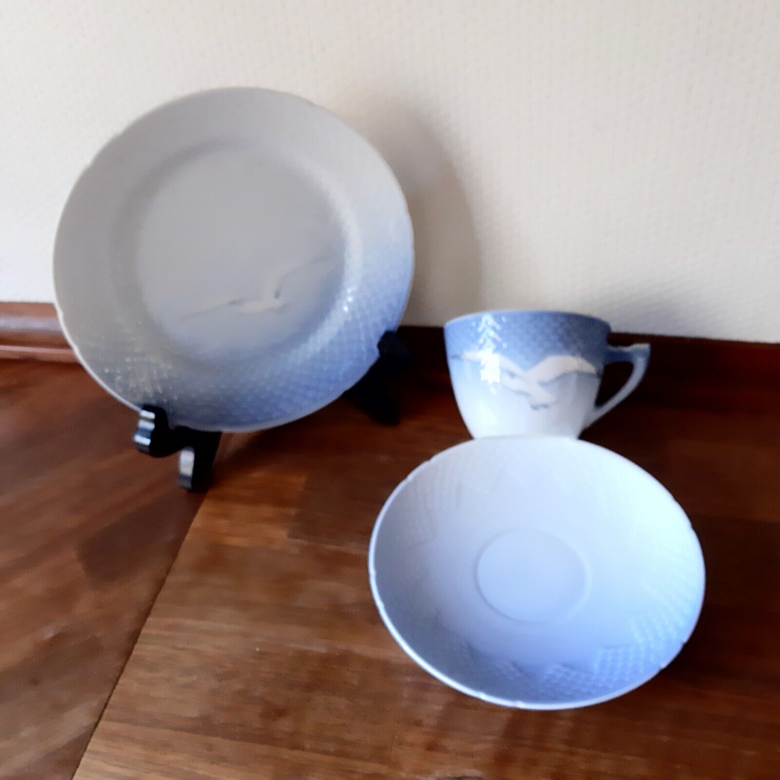 Breakfast TRIO Coffee / Tea Set SEAGULL # 103 Bing  Grondahl Royal Copenhagen