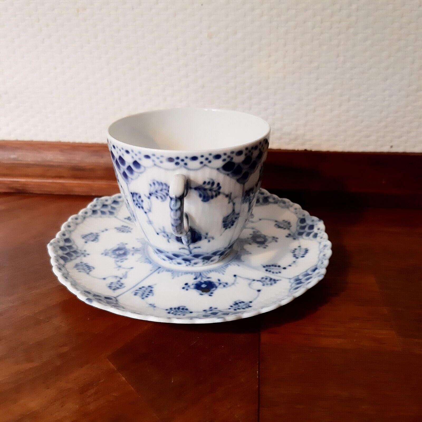 Coffee Set BLUE FLUTED FULL LACE # 1 - 1035 Royal Copenhagen 1967/1968 Fact 2