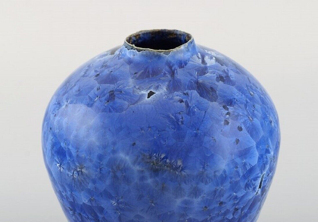 Eli Keller (b 1942) Sweden Unique vase in glazed stoneware 21st C