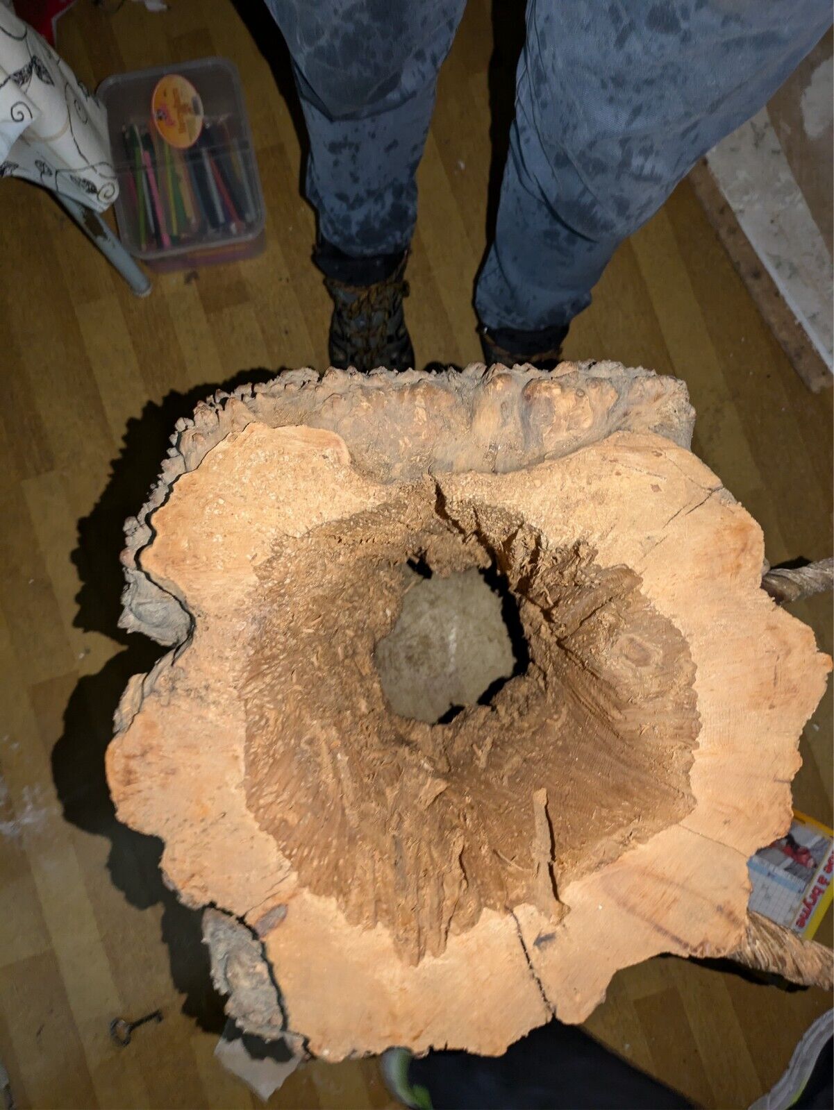 burl wood 110cm x 40cm