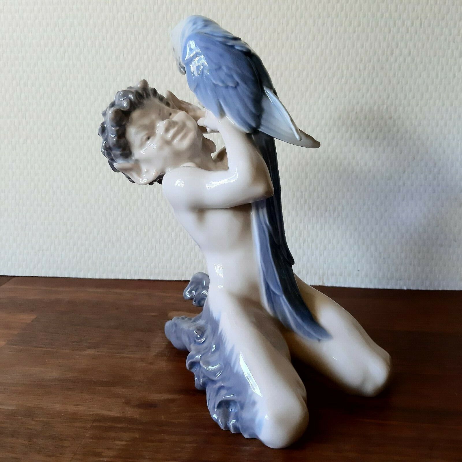 FAUN with PARROT # 752 by Chr Thomsen for ROYAL COPENHAGEN 1960 Fact 1