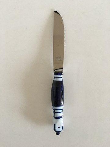 Blue Bjorn Siena Wiinblad for Rosenthal Knife with Grill Blade Porcelain and