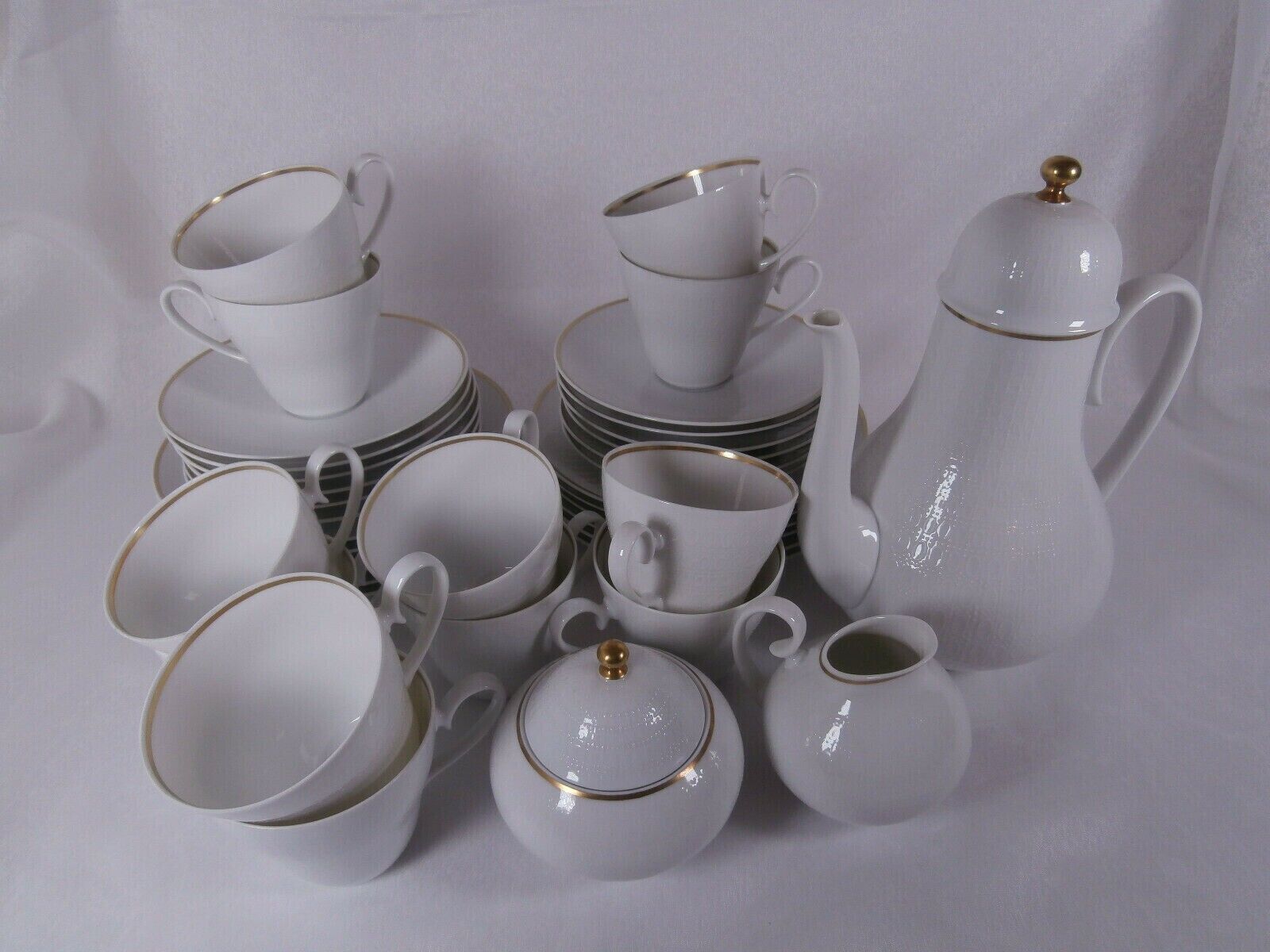 💥 Rosenthal Bjorn Winblad Romance white 12 person tea/coffee set complete 39pc